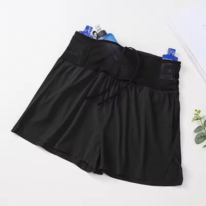 Pantalones cortos deportivos para correr de campo para hombre, pantalones cortos de fitness de cintura alta con goma, pantalones cortos de secado rápido para maratón y entrenamiento. - Product Image 5