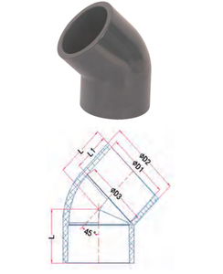 Nhựa cpvc 45 độ Phụ kiện đường ống khuỷu tay thẳng chéo <span class=keywords><strong>TEE</strong></span> cpvc nối cho hệ thống ống nước cung cấp nước khuỷu tay - Product Image 6