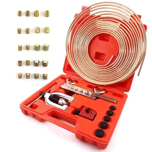 GTYPRO 25 Ft 3/16 <span class=keywords><strong>Kit</strong></span> de tubes de <span class=keywords><strong>frein</strong></span> revêtus de <span class=keywords><strong>cuivre</strong></span> 16 raccords et 4 syndicats Tuyaux de <span class=keywords><strong>frein</strong></span> flexibles automatiques - Product Image 1