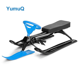 YumuQ extérieur réglable avant Ski siège en plastique dur Sports d'hiver traîneaux de neige curseur <span class=keywords><strong>luge</strong></span> adulte - Product Image 2