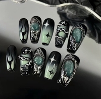 Haute qualité Wholesaletip 24 pièces/boîte presse sur les ongles prix ballerine cercueil amande pointu couverture complète ongles artificiels faux