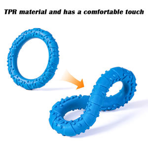 Trois couleurs TPR Pull Ring Dog Toy Conception interactive écologique pour l'auto-divertissement de <span class=keywords><strong>dentition</strong></span> Soulagement de l'ennui Style mignon - Product Image 6