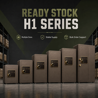 Caja Fuerte Ignífuga Serie H1 con Cerradura Electrónica, Caja de Seguridad de Acero para Uso en el Hogar, Oficina y Hotel
