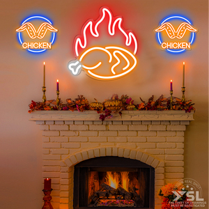 BBQ Neon Sign LED Neon Light, multi-color <b>wall</b> decor, plug powered, static display, ideal for bar decoration. - Product Image 2