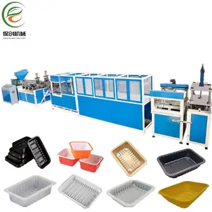 Disposable Plastic Takeout Food Packing Container Lunch Box Making Automatic Thermoforming Machinery