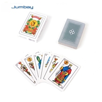 Conception personnalisée Jeu de table de poker espagnol 50 cartes à jouer en plastique