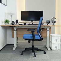Chaise de bureau à mi-dossier en tissu personnalisé Chaise de bureau d'étude ergonomique pour enseignants Chaise de bureau de direction pivotante en maille inclinable