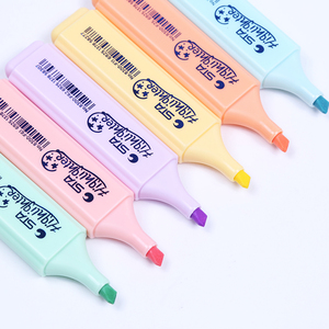 STA Set di 6 Evidenziatori Pastello, Pennarelli Fluorescenti ad Alta Capacità a Base d'Acqua, Punta Obliqua, per Ufficio e Scuola - Product Image 3