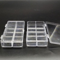 Boîte de rangement en PS à 10 compartiments pour petites pièces de quincaillerie, organisateur de perles artisanales, petits accessoires