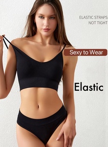 <span class=keywords><strong>Ensemble</strong></span> de lingerie pour femmes-Soutien-gorge et culotte sans armatures sans coutures et respirants pour le <span class=keywords><strong>sport</strong></span> et le yoga - Product Image 4