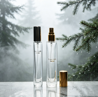 Flacon pulvérisateur carré en verre transparent de 3 ml, 5 ml, 8 ml, 10 ml, 15 ml, vide, rechargeable, mini flacon de parfum avec pompe à écran