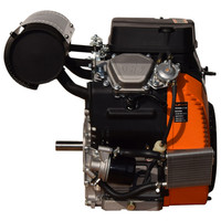 Moteur à essence Lifan Heavy Duty 20KW 27HP V-Twin 744cc OHV 4 temps refroidi par air à démarrage électrique pour machines industrielles