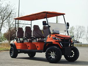 Vehículo Eléctrico de Golf de 6 Plazas con Chasis Robusto, Certificado CE, Autonomía de 70-90 km, Neumáticos Todoterreno, Vehículo de Patrulla para Parques Forestales y Calles - Product Image 3