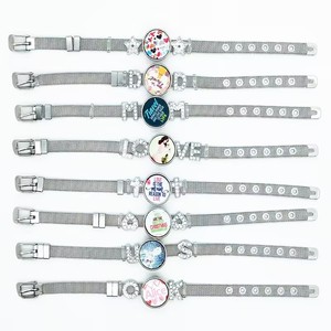 Braccialetto in metallo con Design personalizzato in pelle acciaio inossidabile con sublimazione in bianco-accessorio per mamma '<span class=keywords><strong>papà</strong></span> amore' - Product Image 1