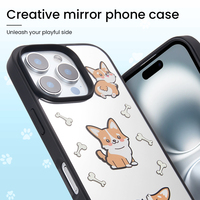 Étui de téléphone magnétique en TPU antichoc réfléchissant avec peinture UV, design DIY, emballage de vente au détail pour modèles 11-17 Pro Max Air
