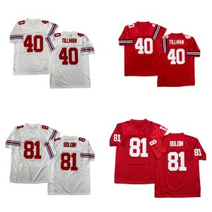 Maillot de rugby vintage pour homme, style cousu, 81 Anquan Boldin, 40 Pat <span class=keywords><strong>Tillman</strong></span>, tailles S-3XL, livraison rapide - Product Image 1
