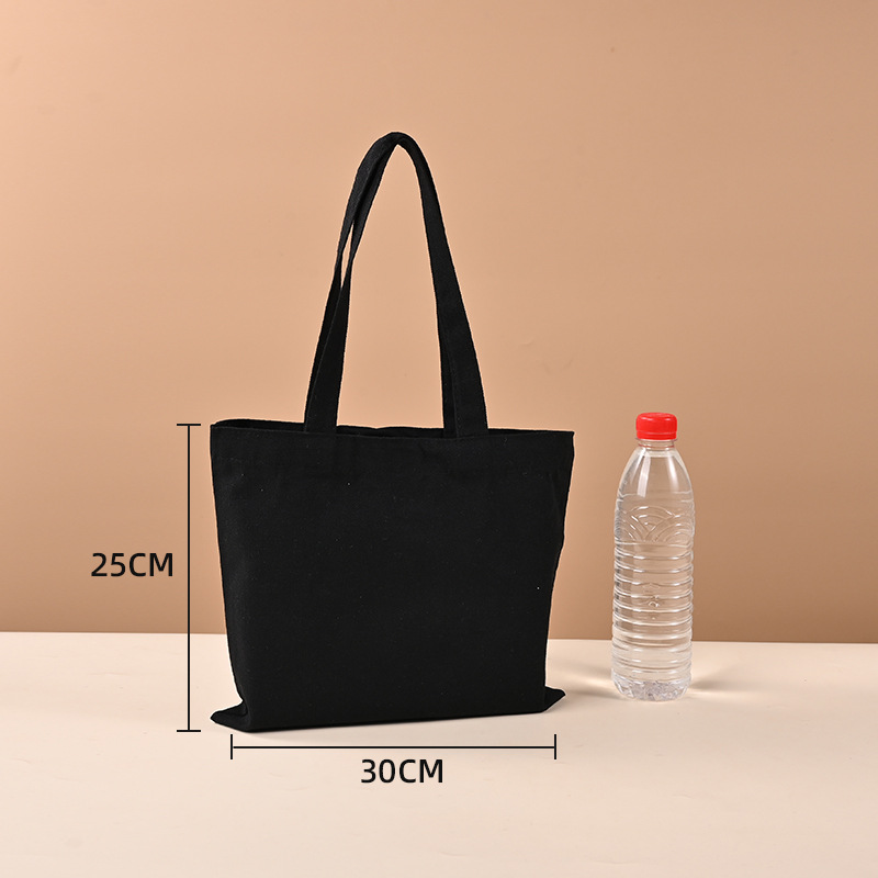 Version horizontale-blanc coton polyester noir