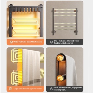 Sèche-serviettes électrique mural en aluminium avec fonction de stérilisation par chauffage, pour salle de bain, compatible maison intelligente - Product Image 6