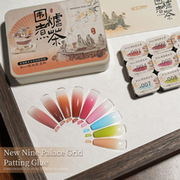Palette de 9 couleurs personnalisable avec logo, ensembles de vernis à ongles UV en gel, gel de résine professionnel pour le nail art, fournitures de salon, lampe UV, DIY français