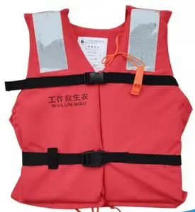 批发定制红色船用个人安全泡沫浮选工作背心Ccs船用救生衣