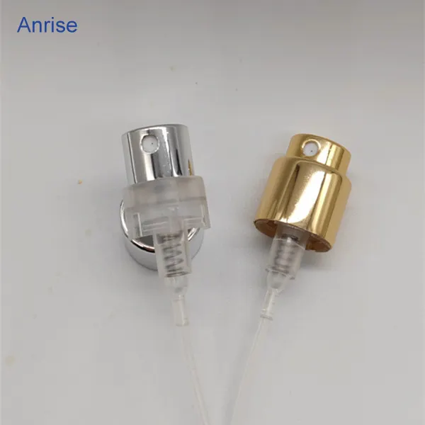 15mm Gold Aluminum Plastic Leak-Proof Perfume Crimp Spray Nozzle Atomizers Fine Mist Pump Sprayers for Perfume Glass Bottles