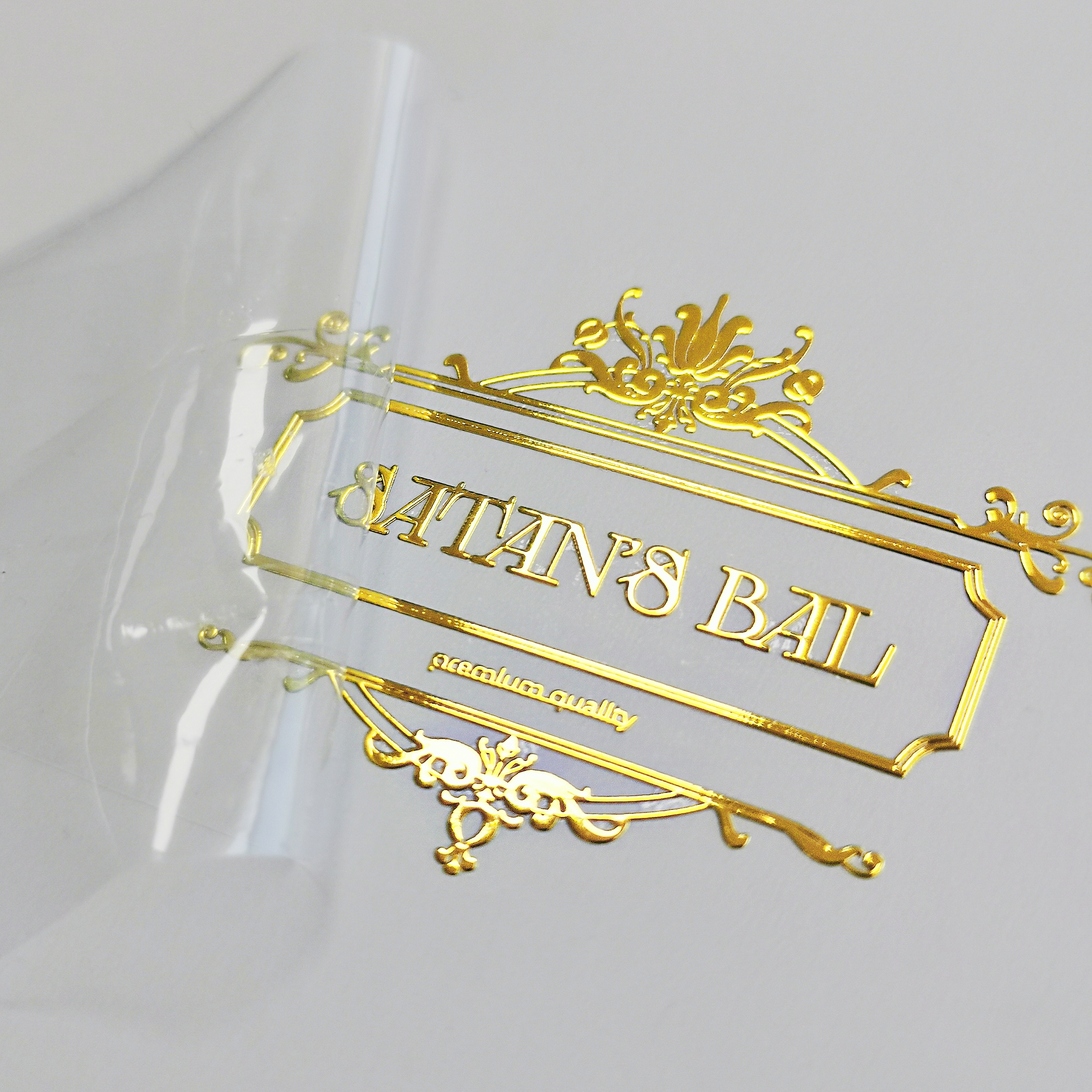 Electroformed Label Thin Nickel Metal Sticker Logo