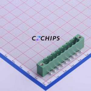 KF2EDGRM-5.0-9P Plug-in Terminal Block Bent Lead Through Hole,P=5mm <b>Board</b>-to-<b>Board</b> / Socket - Closed Screw Fixing 1x9P 5mm - Product Image 1