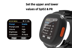 Oxymètre de poignet Bluetooth portable Affichage couleur Berry Smart Meter APP Surveillance de la SpO2/de la fréquence cardiaque Utilisation pour nourrissons/enfants/adultes - Product Image 4