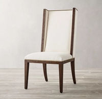 Chaise latérale de salle à manger en tissu contemporain américain Ames de production de masse Sassanid chaise de salle à manger de salle à manger d'approvisionnement d'usine