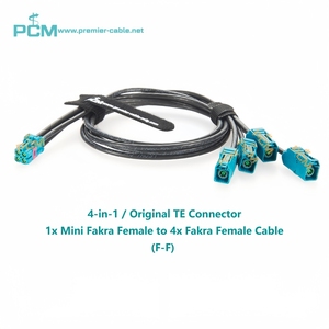 Cable RF automotriz divisor MATE-AX x 4 a Fakra para cámara del sistema de desarrollo NVIDIA DRIVE AGX <span class=keywords><strong>Thor</strong></span> Bench 2360001-4 TE 2298721-9 - Product Image 5