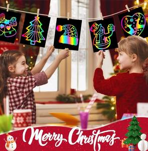 Custom 100PCs niños rascar tarjeta para el aprendizaje de la educación - Product Image 5