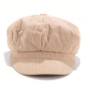 Wholesale Fashion Corduroy Newsboy Cap Casquette <b>Hat</b> Women Lady Beret <b>Hat</b> - Product Image 5