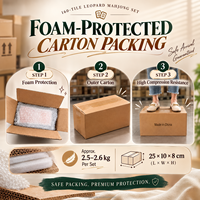 Tapis de Mahjong pour Quatre Joueurs, Bordure Rouge et Marron, Housse de Table de Jeu Imprimée, Taille Personnalisée pour Clubs et Vente en Gros