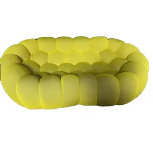 Tren Baru Fancy Warna-warni Modern Bubble Sofa Ruang Tamu 2 Seater Berumbai Sofa Furniture