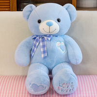 Jouet pour la Saint-Valentin, animaux en peluche doux et confortables, grand ours en peluche, personnalisation acceptable, ours en peluche