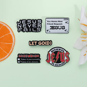 เข็มกลัดโลหะรูปการ์ตูนพระเยซูคริสต์ทรงกระเป๋าเป้สะพายหลังเครื่องประดับเสื้อผ้าของขวัญสำหรับเพื่อน - Product Image 2