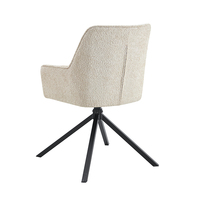 Chaise de salle à manger pivotante en tissu rembourrée confortable de qualité supérieure pour la maison et le bureau, vente en gros