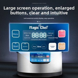<span class=keywords><strong>Olla</strong></span> <span class=keywords><strong>Arrocera</strong></span> Eléctrica Comercial Magic Chef <span class=keywords><strong>de</strong></span> Gran Capacidad, Inteligente, 18L, Acero Inoxidable IH, 2000W+, Especial para Catering y <span class=keywords><strong>Sushi</strong></span>, Antiadherente - Product Image 4