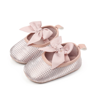 Chaussures Mary Jane pour bébé fille, élégantes, gracieuses, avec nœud décoratif, chaussures de princesse, chaussures de cérémonie pour tout-petits - Product Image 1
