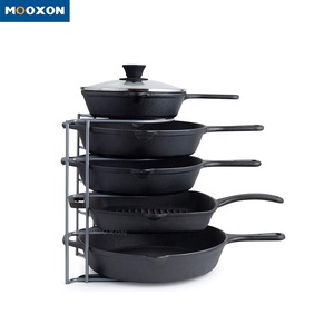 Multi-layer Kitchen Cabinet Wall Organizer Storage Multilayer Drying Holder Racks Fire Frying Hot Pot Rack Lid Pan Organizers