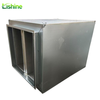 Atténuateur de bruit à impédance pour système de ventilation, type conduit, avec déflecteur perforé intérieur, isolation phonique, silencieux d'air pour hôpital