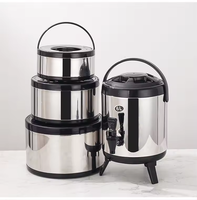 Ensemble de vaisselle de luxe en acier inoxydable 19 pièces avec tasses, couverts, chauffe-plats thermique, gourde isotherme, dîner