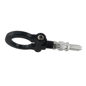Crochet de remorquage en aluminium Benen rouge, 1 trou de fixation pour voitures européennes - Product Image 4