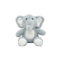 Peluche Éléphant Personnalisée, Adorable Animal en Peluche, Poupée Éléphant Bébé avec Logo Imprimé Floral, Jouet Doux OEM ODM, Cadeau pour Enfants
