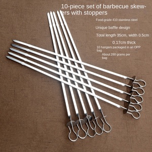 Utensilios <span class=keywords><strong>para</strong></span> Barbacoa, Brochetas de <span class=keywords><strong>Acero</strong></span> Inoxidable 410 de Grado Alimenticio, Agujas <span class=keywords><strong>para</strong></span> Asar, Brochetas <span class=keywords><strong>para</strong></span> Cordero, <span class=keywords><strong>para</strong></span> Barbacoa y Asados - Product Image 2