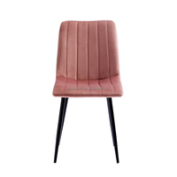 Vente directe d'usine Chaises TUQ Chaises de salle à manger rayées Chaises de salle à manger empilables en velours à dossier haut les plus vendues pour les restaurants