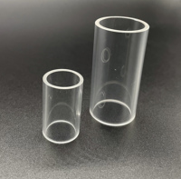 Tube en saphir de qualité optique, disponible en plusieurs tailles, utilisé pour la protection des tubes, l'isolation des tubes et le contrôle du flux