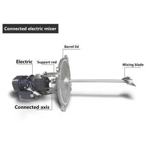Mélangeur électrique <span class=keywords><strong>Yakoo</strong></span> 120W 40L avec réservoir sous pression en acier inoxydable 304, pression de conception 0,5 MPa, longue durée de vie, garantie 1 an - Product Image 3