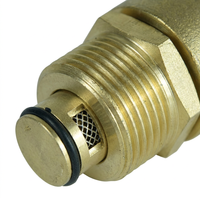 Vanne de purge automatique en laiton DKV, filetage mâle BSP 1/2 pouce PN16 pour système de canalisation de chaudière à eau