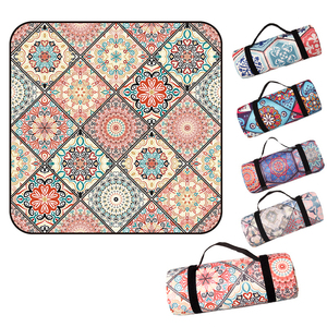 Outdoor <b>Picnic</b> <b>Blanket</b> Extra Large <b>Picnic</b> Mat with Stakes Foldable Camping <b>Blanket</b> Portable with Carry Strap for Beach Mat - Product Image 1